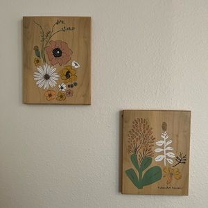 Flower plant wall art decor
